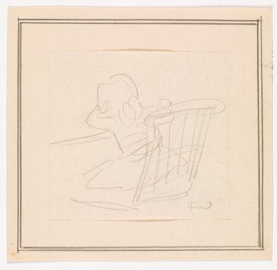 Fille de dos assise sur une chaise - Ludvig Find
