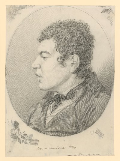 Portrait du poète Hiller - Ludwig Buchhorn