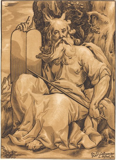 Moïse avec les Tables de la Loi - Ludwig Büsinck after Georges Lallemand