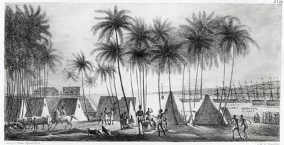 Port de Hanarourou dans les îles Sandwich, de 