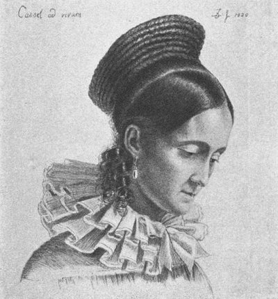 Charlotte Amalie Hassenpflug, 1820 - Ludwig Emil Grimm