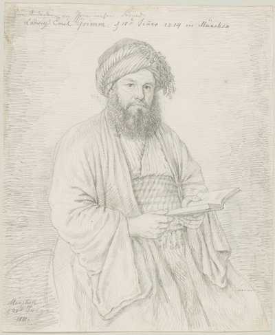 Le père carmélite Wolfgang Bock en costume oriental - Ludwig Emil Grimm