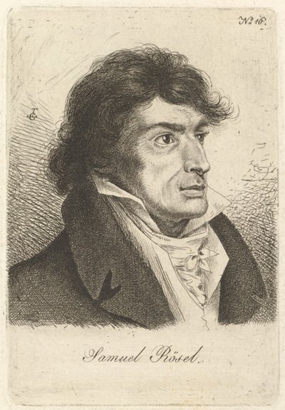 Portrait de Johann Gottlieb Samuel Rösel - Ludwig Emil Grimm