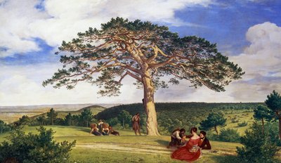 Grand pin dans la vallée de Bruhl près de Moding - Ludwig Ferdinand Schnorr von Carolsfeld
