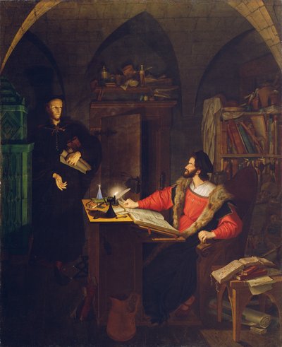 Faust et Méphisto dans le cabinet d