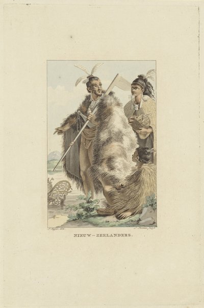 Habitants de la Nouvelle-Zélande - Ludwig Gottlieb Portman