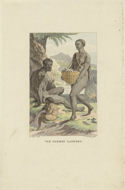 Habitants de la Tasmanie - Ludwig Gottlieb Portman