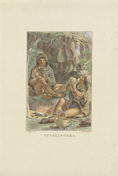 Habitants de la Terre de Feu - Ludwig Gottlieb Portman