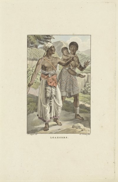 Habitants de la côte Loango-Angola - Ludwig Gottlieb Portman