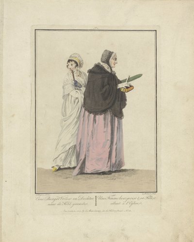 Mère et fille en route pour l
