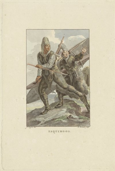 Inuit en fuite - Ludwig Gottlieb Portman