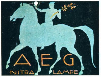 AEG / NITRA LAMPE - Ludwig Hohlwein