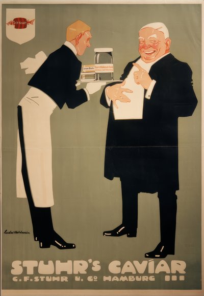 Aliments / Caviar (œufs nettoyés et salés) - Ludwig Hohlwein
