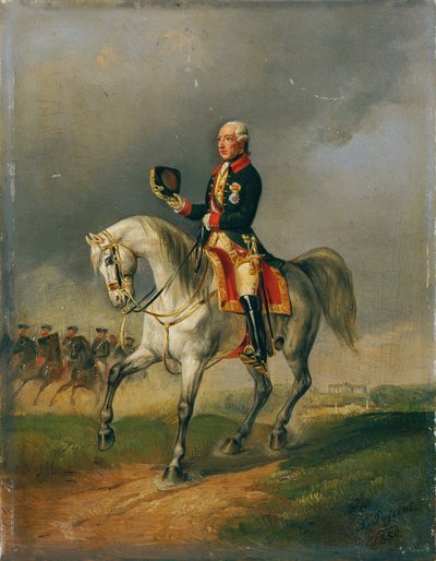 Kaiser Joseph II à cheval - Ludwig Johann Passini