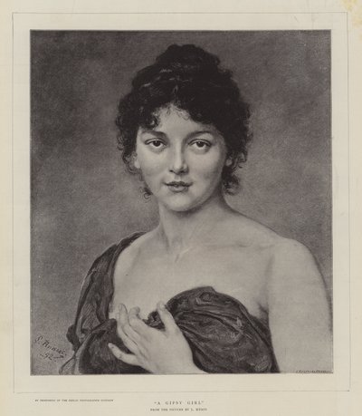 Une fille gitane - Ludwig Knaus