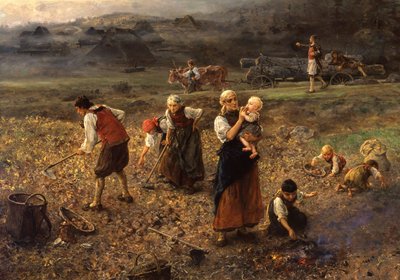 Récolte de pommes de terre - Ludwig Knaus