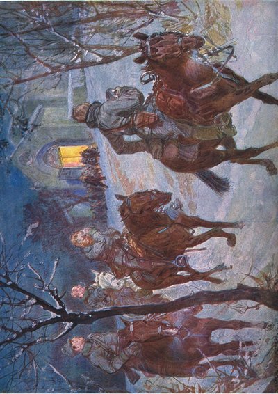 Veille de Noël, illustration de Hindenburg publiée par Daterlandischer Derlag C U Weller Berlin, 1922 - Ludwig Koch