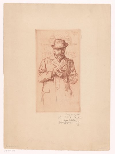 Autoportrait de Ludwig Michaleck - Ludwig Michalek