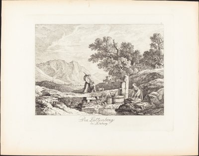 Der Lattenberg bei Salzburg - Ludwig Richter