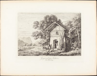 Gegend bei Aichen bei Salzburg - Ludwig Richter
