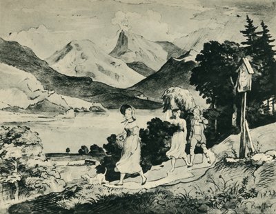 Lac Fuschl, Salzbourg, Autriche, 1823, 1943 - Ludwig Richter