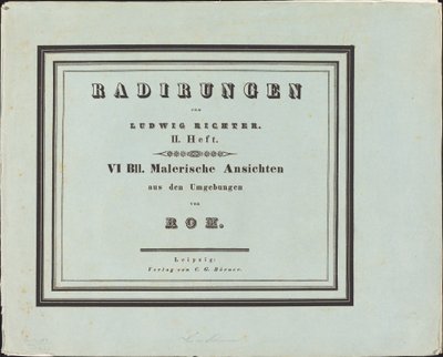 Vues pittoresques des environs de Rome - Ludwig Richter