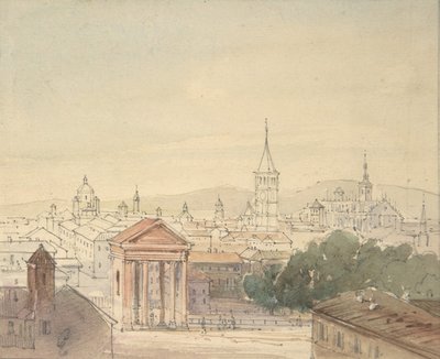 Vue de Milan - Ludwig Richter