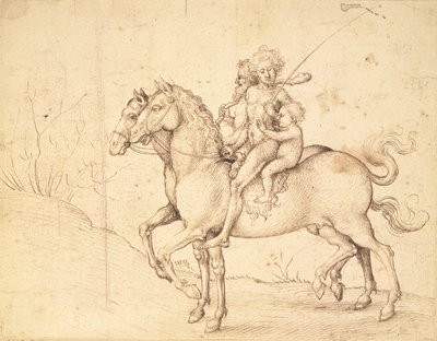 Sauvages à cheval - Ludwig Schongauer