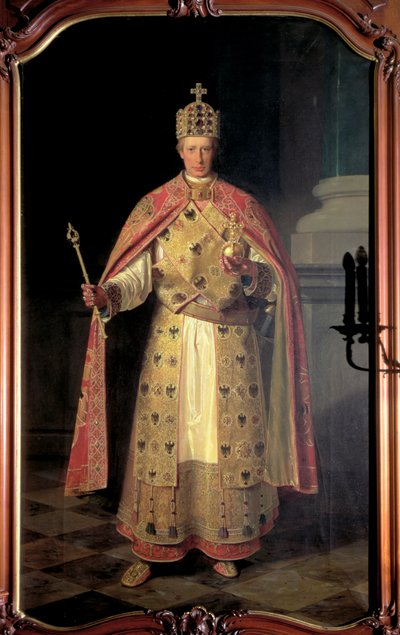 François II, empereur romain germanique, portant les insignes impériaux - Ludwig or Louis Streitenfeld