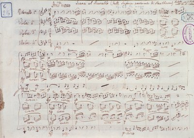 Page de la partition de la Symphonie n° 6 en fa majeur, opus 68, par Ludwig van Beethoven - Ludwig van Beethoven