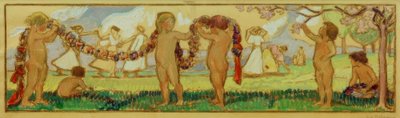 Berlin-Pankow, Rath., Salle des mariages / Projet - Ludwig von Hofmann