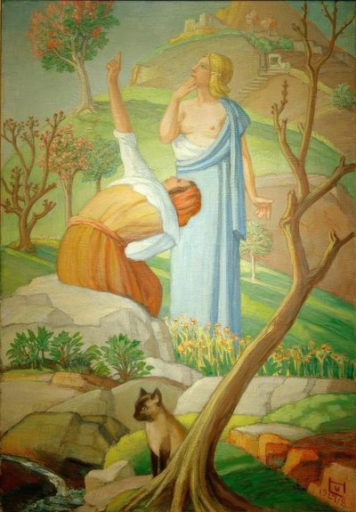 Le Faucon - Ludwig von Hofmann