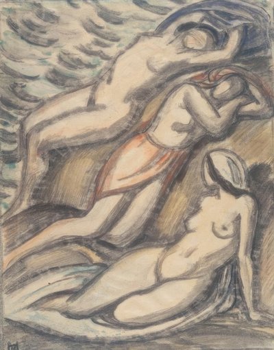 Trois femmes se baignant - Ludwig von Hofmann
