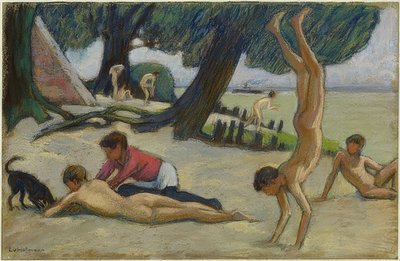 Garçons sur la plage - Ludwig von Hofmann