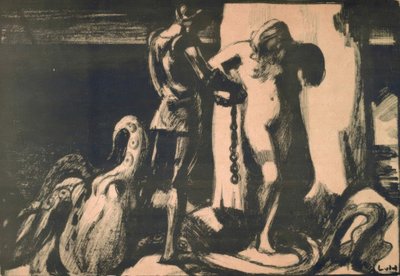 Persée libérant Andromède - Ludwig von Hofmann