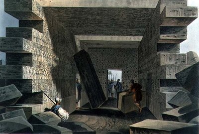 Intérieur du Temple de Jupiter Ammon, planche 71 de 