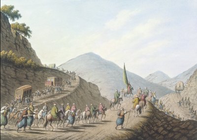 La montagne des Balkans, planche 2, pub. par William Watts - Luigi (after) Mayer