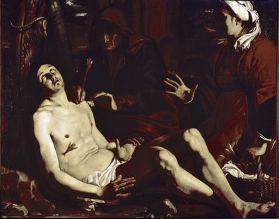 Saint Sébastien guéri par les saintes femmes - Luigi Miradori