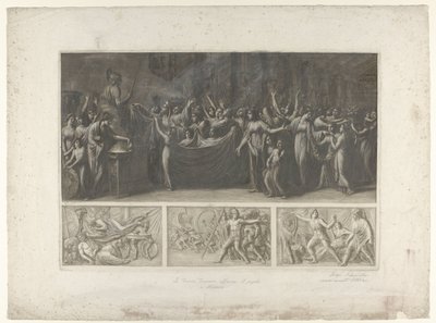 Quatre scènes de la guerre de Troie - Luigi Ademollo