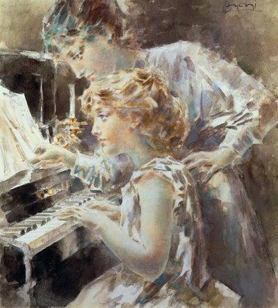 Leçon de piano - Luigi Conconi