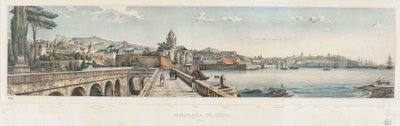 Vue panoramique de la ville de Gênes - Luigi Garibbo