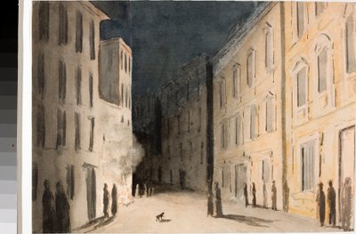 Perspective de la Strada Nuovissima à Gênes - Luigi Garibbo