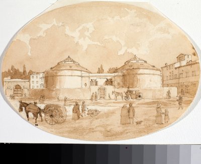 Vue de la place Porta al Prato à Florence - Luigi Garibbo