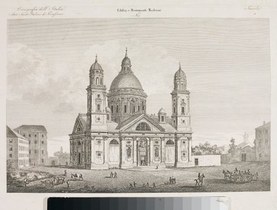 Vue de la basilique Santa Maria Assunta di Carignano à Gênes - Luigi Garibbo