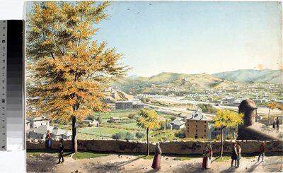 Vue sur la ville de Gênes depuis les murs de Santa Chiara - Luigi Garibbo