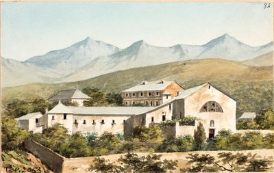 Vue sur le sanctuaire Nostra Signora del Monte, Gênes - Luigi Garibbo
