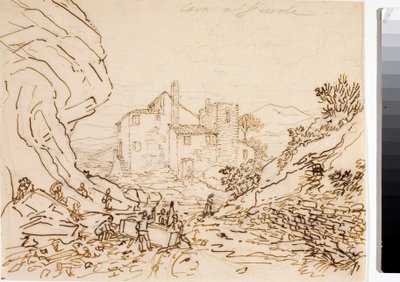 Travailleurs dans une carrière à Fiesole, près de Florence - Luigi Garibbo