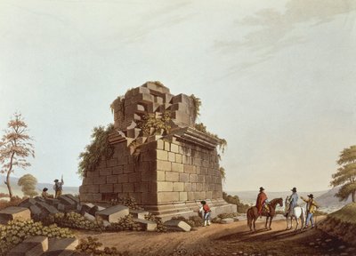 Base de colonne monumentale, Sicile, illustration des Vues d