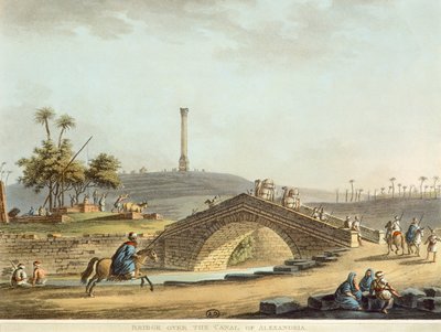 Pont sur le canal à Alexandrie - Luigi Mayer