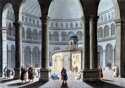 Église du Saint-Sépulcre. Dans « Vue de la domination ottomane en Europe en Asie et autres îles méditerranéennes ». D
